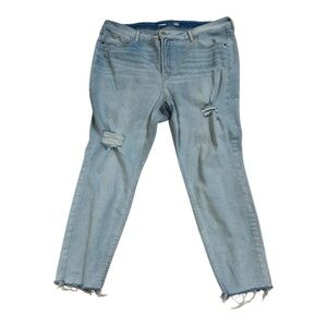 Old Navy Light Blue Cropped Women's Jeans